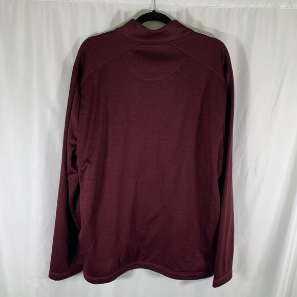 Callaway Golf Sweater Men's XL Red 1/4 Zip Pullover Zip Pocket Long Sleeve - Picture 7 of 8